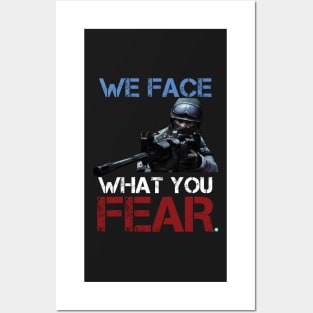 GAMING we face what you fear Posters and Art